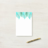 Waterverf Feathers Modern Post-it® Notes (Op bureau)