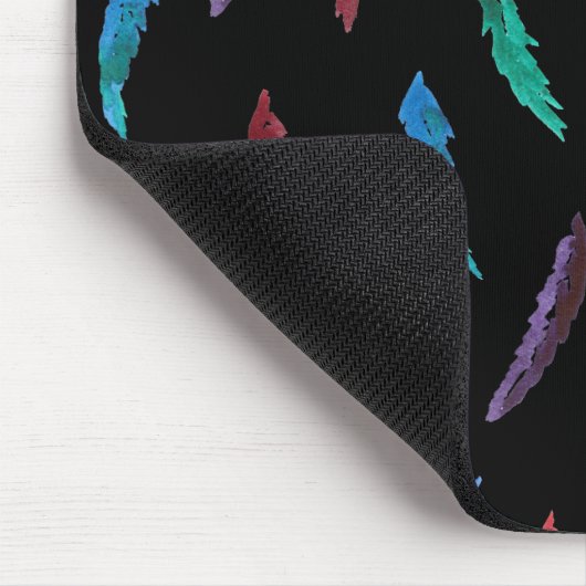 Waterverf Feathers Mousepad Muismat (Hoek)