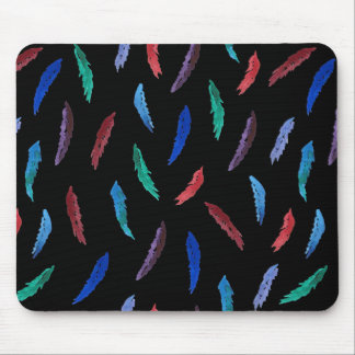 Waterverf Feathers Mousepad Muismat