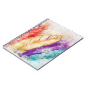 Waterverf Feathers Notitieboek (Linkerzijde)