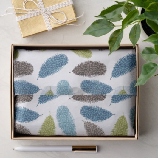 Waterverf Feathers Tissuepapier (Geschenk)