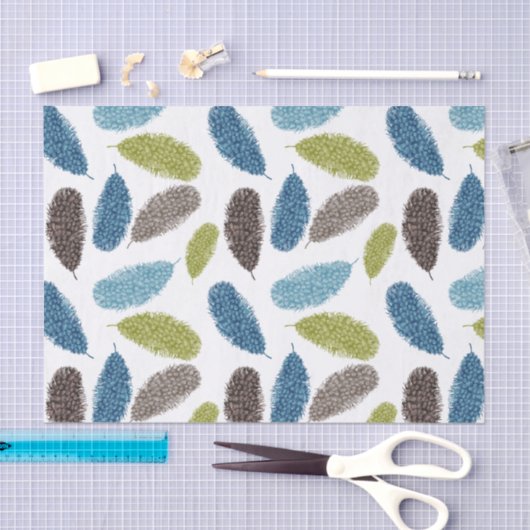 Waterverf Feathers Tissuepapier (Craft)