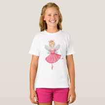 Waterverf Fee Ballerina Kinderen T-shirt