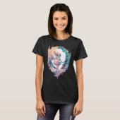 Waterverf Fee Fairycore Grunge Pastel Goth Estheti T-shirt (Voorkant volledig)