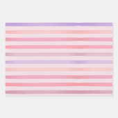 Waterverf Fee Roze Strepen Inpakpapier Vel (Voorkant 2)
