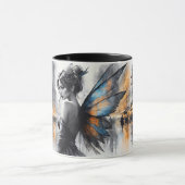 Waterverf feeënmeisje Twilight Magical Night City Mok (Midden)