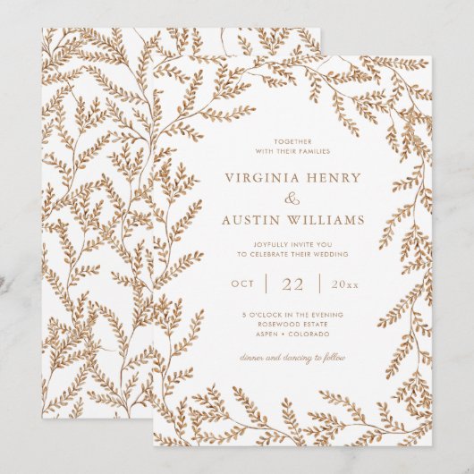 Waterverf feest kaart (Voorkant / Achterkant)