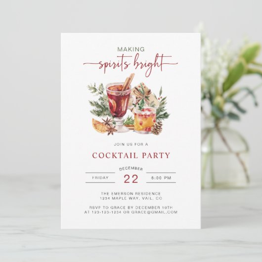 Waterverf-feestdag Kaart (Staand voorkant)