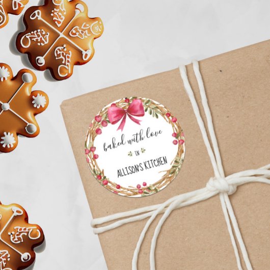 Waterverf feestdag met overweldigende liefde ronde sticker