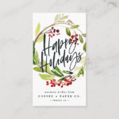 Waterverf feestdag visitekaartje (Voorkant)