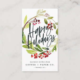 Waterverf feestdag visitekaartje