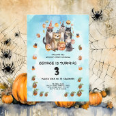 WATERVERF FEESTDIEREN THEMA KINDEREN VERJAARDAGSFE KAART