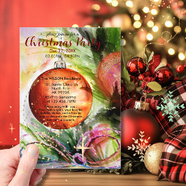 Waterverf Feestelijk Ornament met Boog Acryl Uitnodigingen