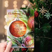 Waterverf Feestelijk Ornament met Boog Acryl Uitnodigingen