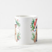 Waterverf feestelijke Capybara kerst Mok (Center)