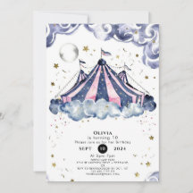 Waterverf feestelijke circusverjaardag