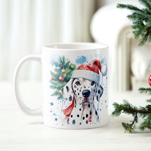 Waterverf Feestelijke Dalmatische Kerst Mok