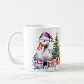Waterverf Feestelijke Goose Christmas Mok (Links)