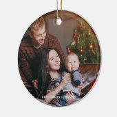 Waterverf feestelijke kerstboom foto keramisch ornament (Links)