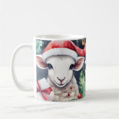 Waterverf Feestelijke Schaap Kerst Mok (Links)