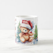Waterverf feestelijke teddyberen kerst Mok (Center)