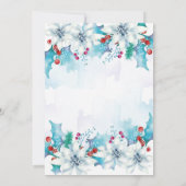 Waterverf Feestelijke Vakantie Open Huis Kaart (Achterkant)