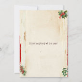  Waterverf feestelijke vrolijke kerstfeest Kaart (Achterkant)