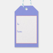 Waterverf feliciteert Afstuderen Cadeaulabel (Achterkant)