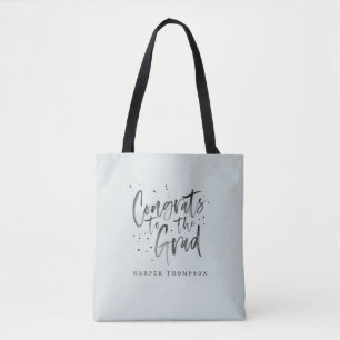Waterverf feliciteert het afstudeerder-afstuderen  tote bag