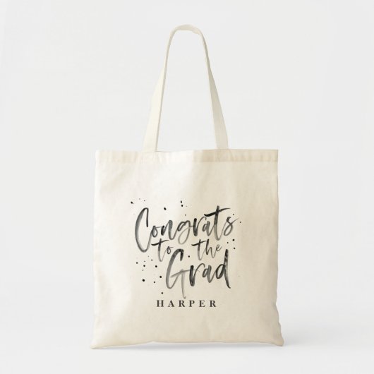 waterverf feliciteert het afstudeerder-afstuderen  tote bag (Voorkant)