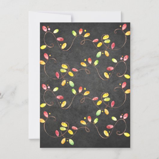 Waterverf Feliz navidad Fiesta Cactus Kaart (Achterkant)