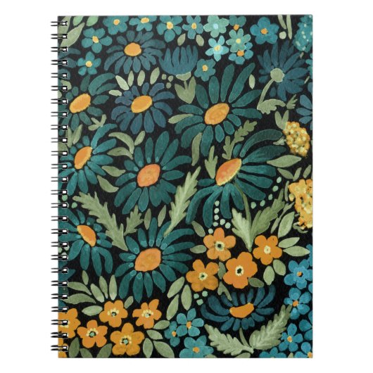 Waterverf felle kamille bloem notitieboek (Voorkant)