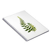 Waterverf Fern Botanische Greenery Rustic Elegant Notitieboek (Rechterzijde)