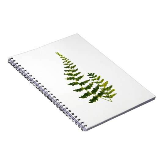 Waterverf Fern Botanische Greenery Rustic Elegant Notitieboek (Rechterzijde)
