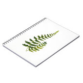 Waterverf Fern Botanische Greenery Rustic Elegant Notitieboek (Linkerzijde)