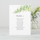 Waterverf fern. Greenery bruiloft Kaart (Staand voorkant)