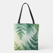 Waterverf Fern Leaf Canvas tas (Achterkant)