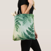 Waterverf Fern Leaf Canvas tas (Dichtbij)