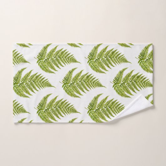 Waterverf-fernepatroon Handdoek (Handdoek)