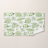 Waterverf Ferns en Eucalyptus Pattern Bad Handdoek (Handdoek)