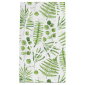Waterverf Ferns en Eucalyptus Pattern Klein Cadeauzakje (Voorkant)
