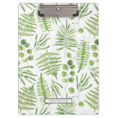 Waterverf Ferns en Eucalyptus Pattern Klembord (Voorkant)