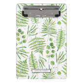 Waterverf Ferns en Eucalyptus Pattern Mini Klembord (Voorkant)
