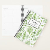 Waterverf Ferns en Eucalyptus Pattern Planner (Display)