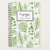 Waterverf Ferns en Eucalyptus Pattern Planner (Voorkant)
