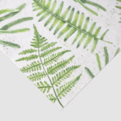 Waterverf Ferns en Eucalyptus Pattern Tissuepapier (Detail)