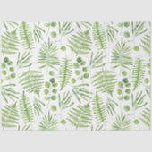 Waterverf Ferns en Eucalyptus Pattern Tissuepapier (Voorkant)