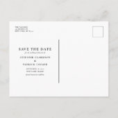 Waterverf Ferns & Eucalyptus Lijst Opslaan Datum Aankondigingskaart (Achterkant)