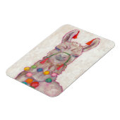 Waterverf Festival Llama Magneet (Linkerzijde)