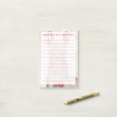 Waterverf Festival Llama Post-it® Notes (Op bureau)